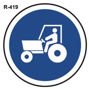 Camino obligatorio para tractores