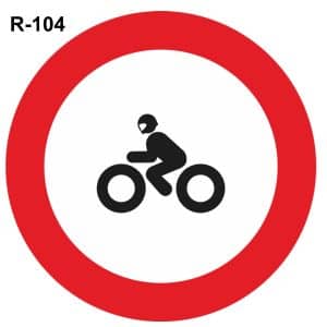 Entrada prohibida a motocicletas