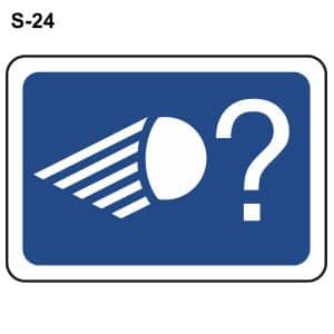 Señal tráfico S-24