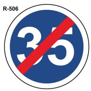 Fin velocidad mínima 35