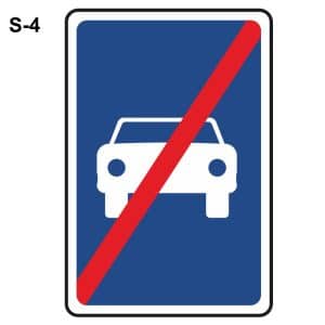 Señal de tráfico S-4
