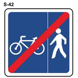 Señal tráfico S-42