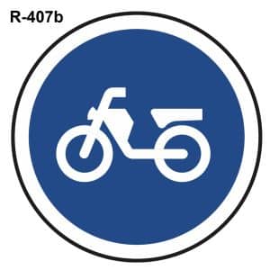 Vía reservada para ciclomotores