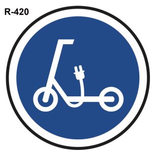 Vía obligatoria para patinetes eléctricos