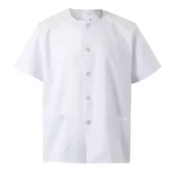 8226-bata-manga corta-cuello redondo