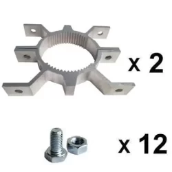 Abrazaderas para postes de aluminio