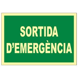 Senyal seguretat sortida d`emergencia