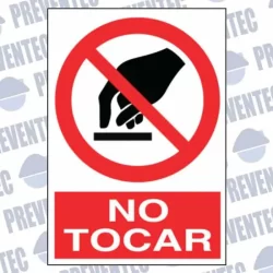 Señal no tocar