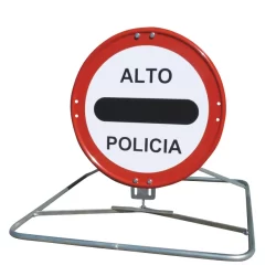 Trípode plegable para señales de tráfico