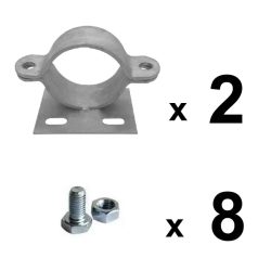 Abrazaderas para postes de 80 mm
