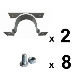 Abrazaderas para postes de aluminio