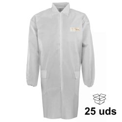 Bata desechable protección química