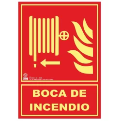 Boca de incendio a la izquierda