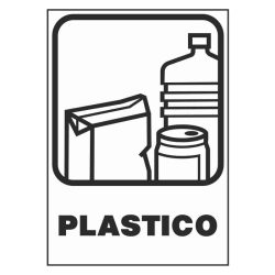 Cartel para reciclar plástico