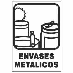 Cartel reciclaje envases