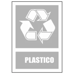 Cartel reciclaje plástico