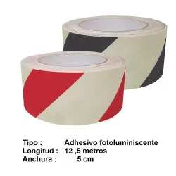Cinta adhesiva fotoluminiscente