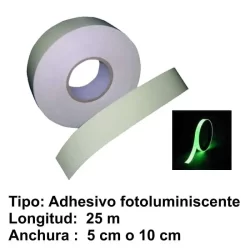 Cinta fotoluminiscente de señalización