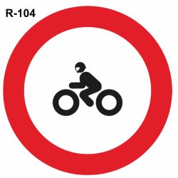 Entrada prohibida a motocicletas