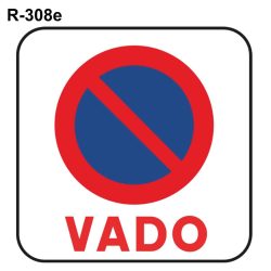 Estacionamiento prohibido en vado