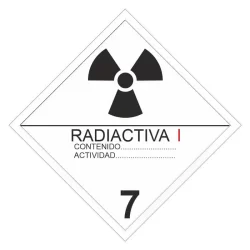 Etiquetas ADR clase 7