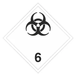 Etiquetas de materias infecciosas