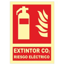 Extintor CO2 riesgo eléctrico