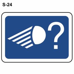 Señal tráfico S-24