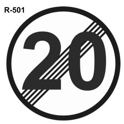 Fin limitación velocidad 20