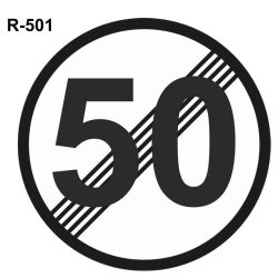 Fin limitación velocidad 50