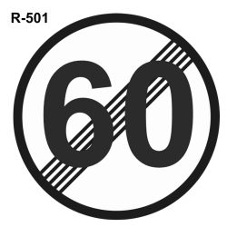 Fin limitación velocidad 60