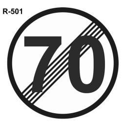Fin limitación velocidad 70