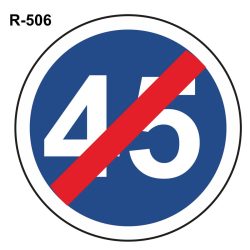 Fin de velocidad mínima 45