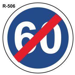 Fin velocidad mínima 60