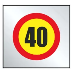 Límite velocidad 40 km/h