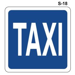 Lugar reservado para taxis