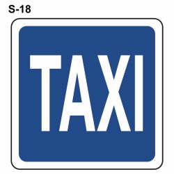 Lugar reservado para taxis