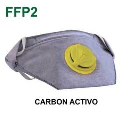 Mascarilla carbón activo ffp2