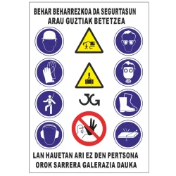 Panel combinado obras en euskera