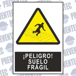 Peligro suelo frágil