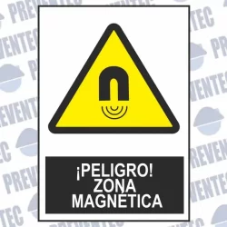 Peligro zona magnética