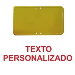 Placas de acero amarillas personalizables