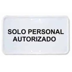 Placas de acero texto personalizado
