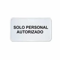 Placas de acero texto personalizado