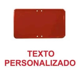 Placas de acero rojas