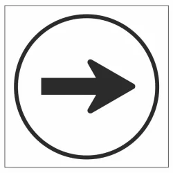 Plantilla para señalización vial