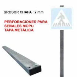 Postes rectangulares para señales tráfico