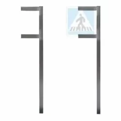 Postes en F para señales tráfico