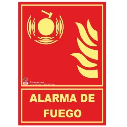 Señal alarma de fuego