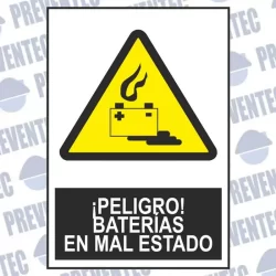 Señal baterías en mal estado